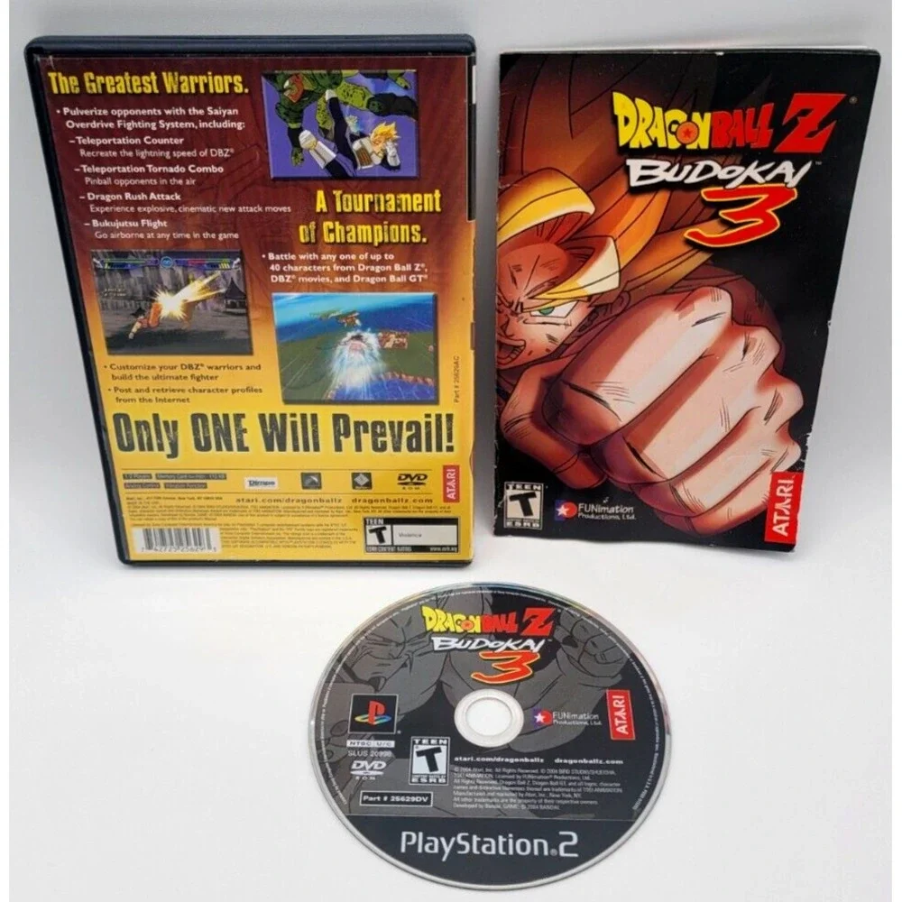 DRAGON‎ BALL Z BUDOKAI 3 CIB COMPLETE IN BOX PS2 GAME PLAYSTATION 2